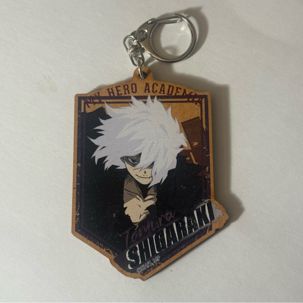 My Hero Academia Anime Wood Plate Key Ring Tomura Shigaraki from Japan